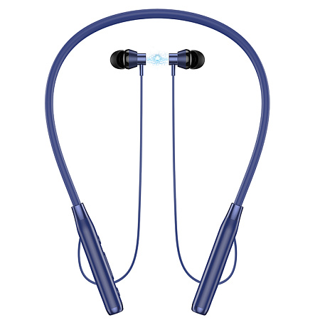 Беспроводные наушники ES62 Plus, HOCO, спортивные наушники вакуумные, синий