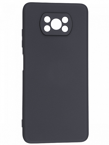 Чехол силиконовый для Xiaomi Poco X3/Poco X3 Pro/Poco X3 NFC, X-CASE, черный