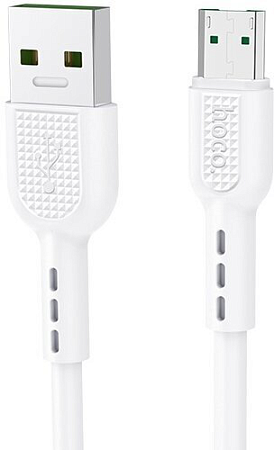 USB Кабель Micro, HOCO, X33, 4A Surge flash charging, белый