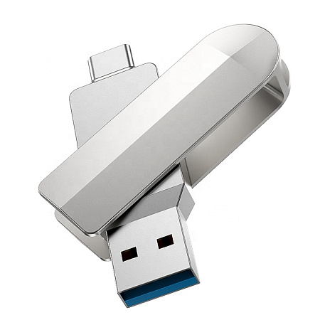 USB Flash Drive 16GB Smart Type-C (UD10) 2 в 1, скорость записи 15-30 МБ/С, скорость чтения 80-120МБ/С