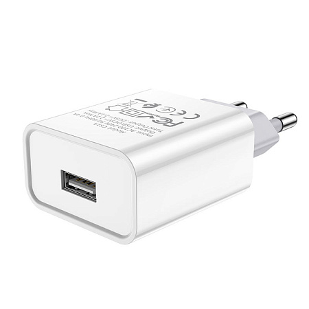Сетевое зарядное устройство, 1 USB 2.1A (C81A), HOCO, Type-C, белый