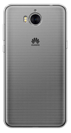 Чехол силиконовый для Huawei Y5 (2017)/Y6 (2017), прозрачный