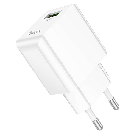 Сетевое зарядное устройство, 1 USB 3.0A (C98A), HOCO, белый