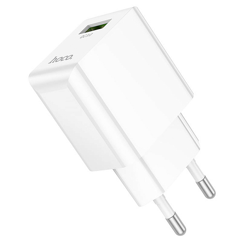 Сетевое зарядное устройство, 1 USB 3.0A (C98A), HOCO, белый