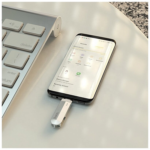 USB Flash Drive 32GB Smart Type-C (UD10) 2 в 1, скорость записи 15-30 МБ/С, скорость чтения 80-120МБ/С