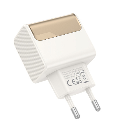 Сетевое зарядное устройство, 1 PD 30W + 1 USB 3.0 QC (CS73A), HOCO, белый