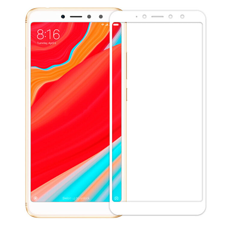 Защитное стекло на Xiaomi Redmi S2, Silk Screen 2.5D, белый, X-CASE
