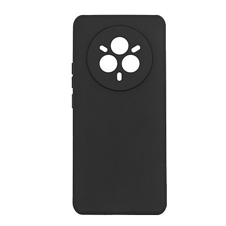 Чехол силиконовый для Realme 14 Pro (5G)/14 Pro Plus (5G), с микрофиброй внутри, с защитой камеры, X-CASE, черный