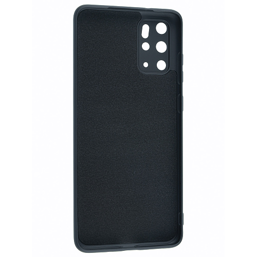 Чехол силиконовый для Samsung Galaxy S20 Plus, с микрофиброй внутри, с защитой камеры, X-CASE, черный
