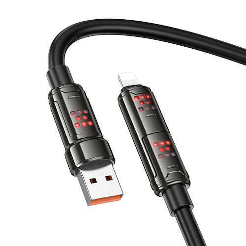 USB дата кабель 4 в 1, USB/Type-C to Lightning/Type-C, 240W, U143, HOCO, черный