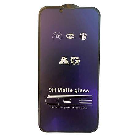 Защитное стекло на iPhone 13 Mini, Anti-blue ray матовый, черное, X-CASE