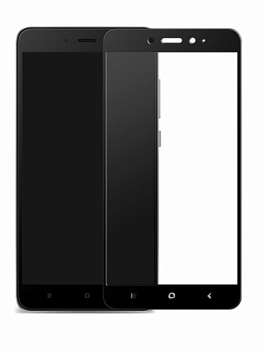 Защитное стекло на Xiaomi Redmi Note 4X, 3D Fiber, черный, X-CASE