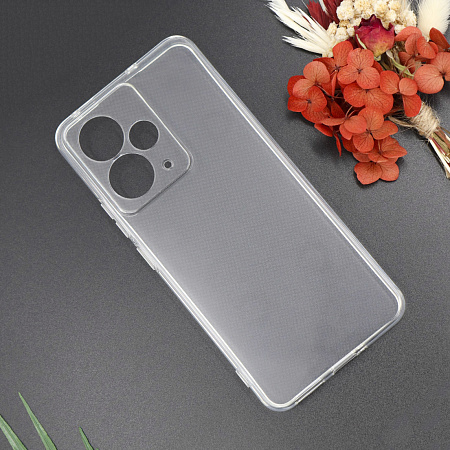 Чехол силиконовый для Realme 14T (5G), с защитой камеры, X-CASE, прозрачный