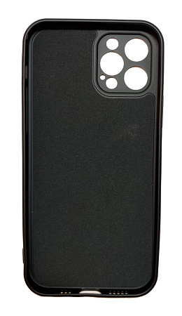 Чехол силиконовый для iPhone 12 Pro (6.1), good quality, с защитой камеры, X-CASE, черный