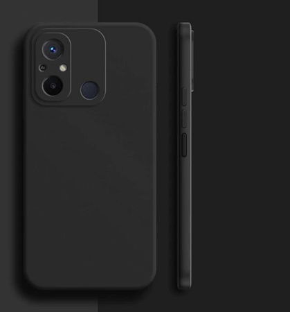 Чехол силиконовый для Xiaomi Redmi 12C (4G)/Redmi 11A/Poco C55, с защитой камеры, X-CASE, черный