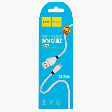 USB Кабель Type-C, HOCO, X27, 1.2m, белый