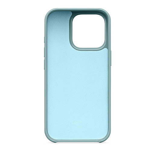 Чехол-накладка для iPhone 16 Pro, глянцевый, магнитный (MagSafe), без лого, X-CASE, бирюзовый