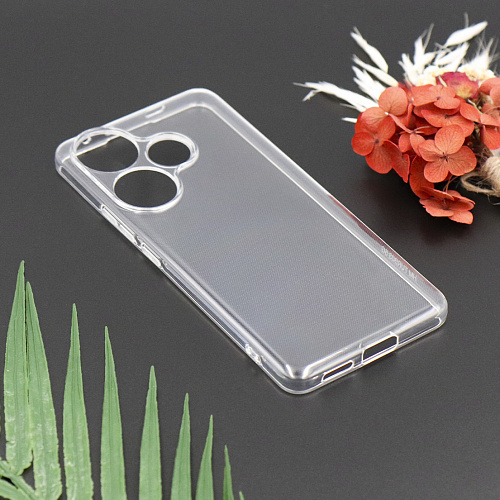 Чехол силиконовый для Xiaomi Poco F6 (5G)/Turbo 3 (5G), с защитой камеры, X-CASE, прозрачный