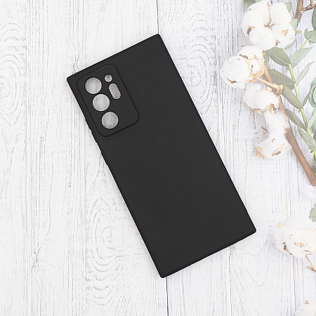 Чехол силиконовый для Samsung Galaxy Note 20 Ultra, с микрофиброй внутри, с защитой камеры, X-CASE, черный