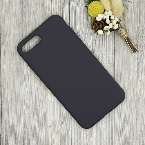 Чехол-накладка для iPhone 7 Plus/8 Plus, Silicon Case, без лого, угольно-серый