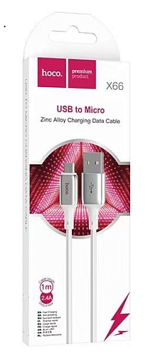USB Кабель Micro, HOCO, X66, белый
