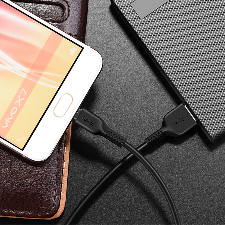 USB Кабель Micro, HOCO, X20, 1м, черный