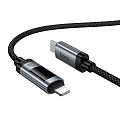 Кабель Lightning to Type-C (PD), HOCO, U148, 1.2 метра, PD 27W, с дисплеем, цвет черный