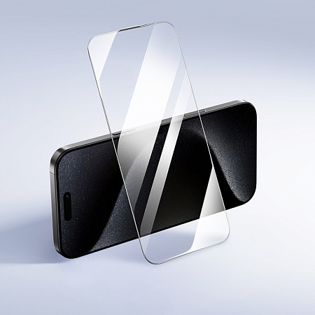 Защитное стекло для iPhone 15 Pro Max, G777, HOCO, anti-static, черное