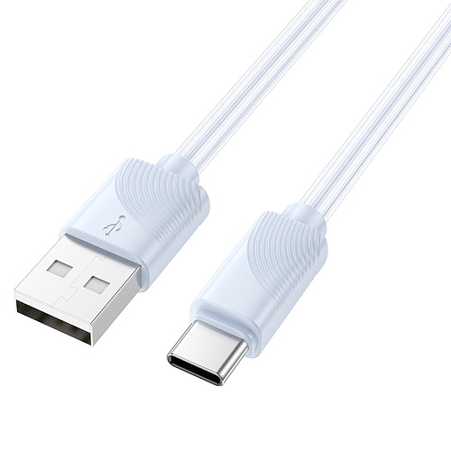 USB Кабель Type-C, HOCO, X114, длина 1 метр, ток до 3А, цвет синий