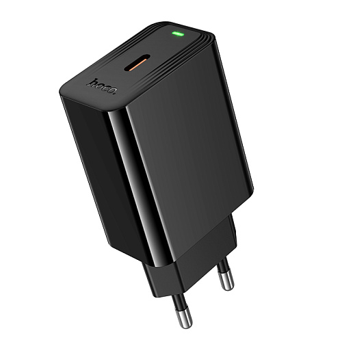 Сетевое зарядное устройство, 1 PD 20W  (CS93A), HOCO, цвет черный