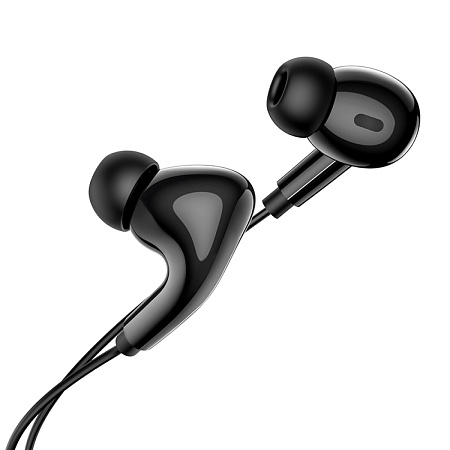 Проводные наушники M83, Type-C, Original series earphones, HOCO, вакуумные с микрофоном, черные