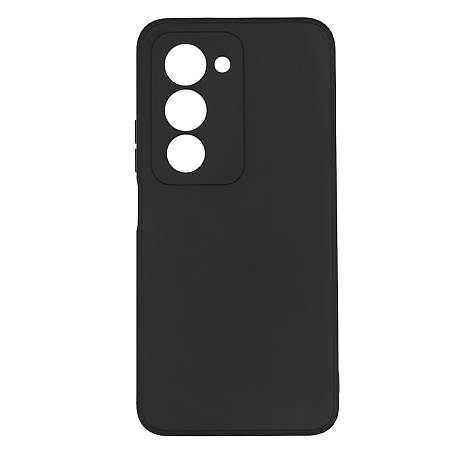 Чехол силиконовый для Xiaomi Redmi 15 (4G), с микрофиброй внутри, с защитой камеры, X-CASE, черный