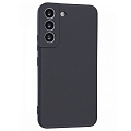 Чехол силиконовый для Samsung Galaxy S22, с микрофиброй внутри, с защитой камеры, X-CASE, черный
