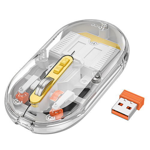 Беспроводная мышка со встроенным аккумулятором, GM35, HOCO, серый