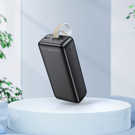 Универсальный Доп. Аккумулятор 30000mAh, J111B, HOCO, выход: 2 USB: 5V/2, черный