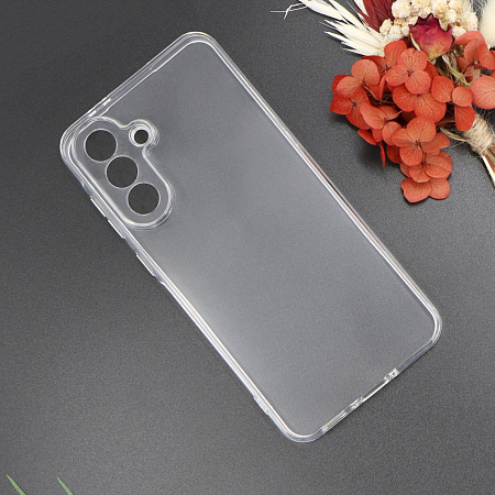 Чехол силиконовый для Samsung Galaxy S25 (5G), с защитой камеры, X-CASE, прозрачный