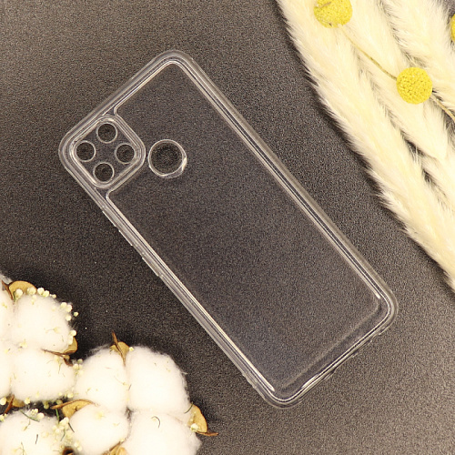 Чехол силиконовый для Realme C12/C25/C25S/Narzo 20/Narzo 30A, с защитой камеры, X-CASE, прозрачный