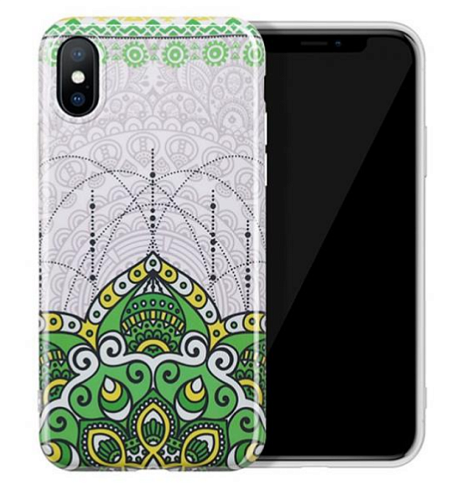Чехол силиконовый для iPhone X/XS, HOCO, Doren series protective case, зеленый