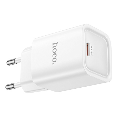 Сетевое зарядное устройство, 1 PD 30W (C148A), HOCO, мини, белый