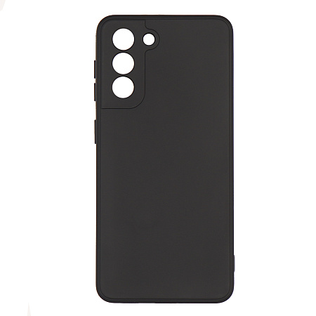 Чехол силиконовый для Samsung Galaxy S21, с микрофиброй внутри, с защитой камеры, X-CASE, черный