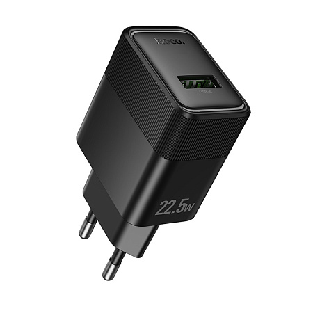 Сетевое зарядное устройство, 1 USB 3.0 QC 22.5W (CS111A), HOCO, черный