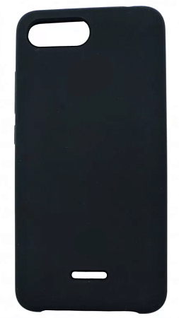 Чехол силиконовый для Xiaomi Redmi 6A, Silicone case, черный
