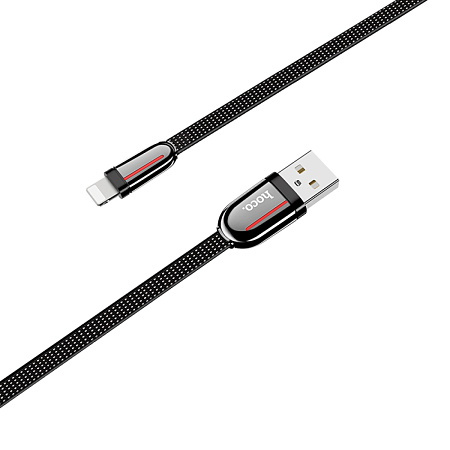 USB дата кабель Lightning, HOCO, U74, 1.2m, черый