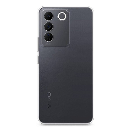 Чехол силиконовый для Vivo V27E, с защитой камеры, X-CASE, прозрачный