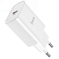 Сетевое зарядное устройство, 1 PD 20W + 1 USB 3.0 QC (N14), HOCO, Умная зарядка, белый