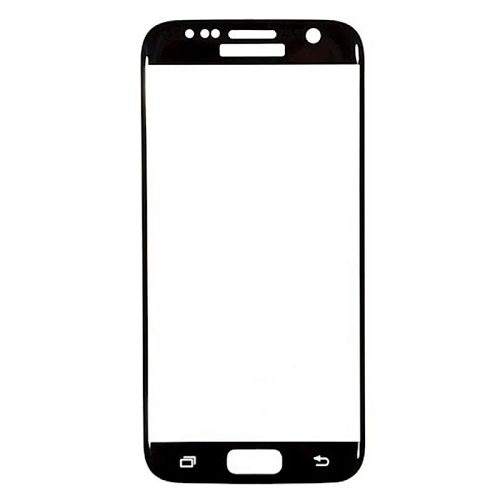 Защитное стекло на Samsung G930F, Galaxy S7, 9D, черный, X-CASE