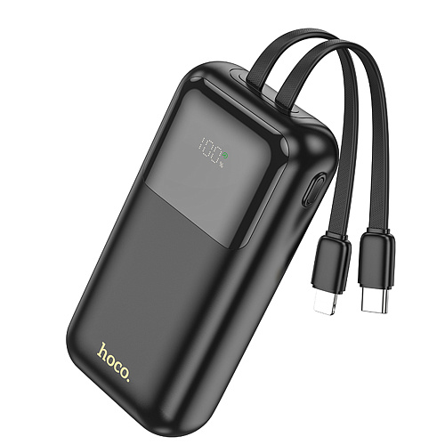  .  10000mAh, Q25, HOCO,    Type-C  Lightning, 1 PD, 1 USB, 