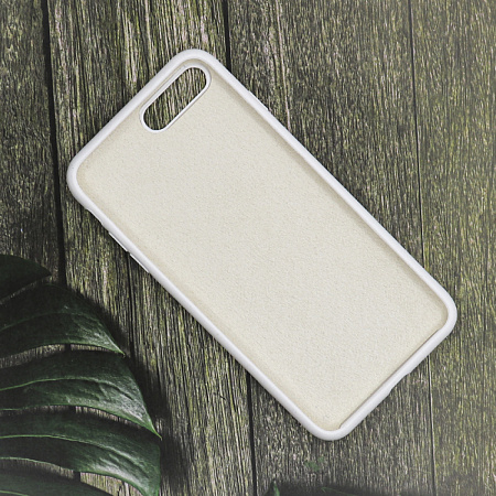 Чехол-накладка для iPhone 7 Plus/8 Plus, Silicon Case, без лого, белый