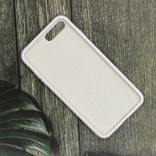 Чехол-накладка для iPhone 7 Plus/8 Plus, Silicon Case, без лого, белый