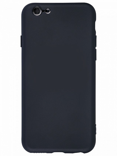 Чехол силиконовый для iPhone 6/6s, с микрофиброй внутри, с защитой камеры, X-CASE, черный